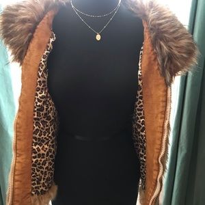 Faux fur vest
